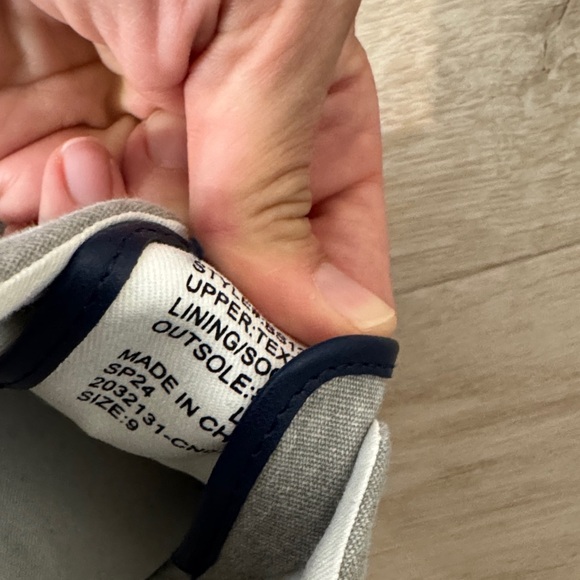 J. Crew Men's Gray and Blue Sneakers - Picture 6 of 7